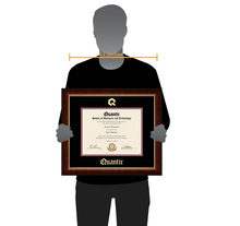 Load image into Gallery viewer, Quantic Gold Embossed Diploma Frame in Murano