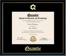 Load image into Gallery viewer, Quantic Gold Embossed Diploma Frame in Onexa Gold