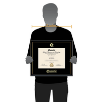Load image into Gallery viewer, Quantic Gold Embossed Diploma Frame in Onexa Gold
