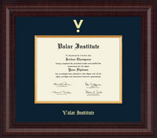 Load image into Gallery viewer, Valar Presidential Edition Diploma Frame in Premier