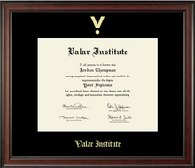 Load image into Gallery viewer, Valar Gold Embossed Diploma Frame in Studio