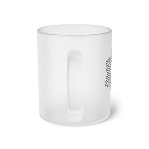 Quantic Snowflake Frosted Glass Mug