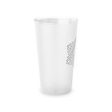 Load image into Gallery viewer, Quantic Snowflake Frosted Pint Glass, 16oz
