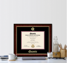 Load image into Gallery viewer, Quantic Gold Embossed Diploma Frame in Murano
