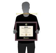 Load image into Gallery viewer, Quantic Gold Embossed Diploma Frame in Studio
