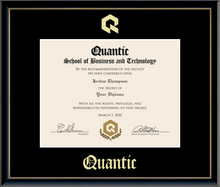 Load image into Gallery viewer, Quantic Gold Embossed Diploma Frame in Onexa Gold
