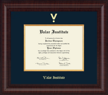 Load image into Gallery viewer, Valar Presidential Edition Diploma Frame in Premier
