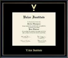Load image into Gallery viewer, Valar Gold Embossed Diploma Frame in Onexa Gold
