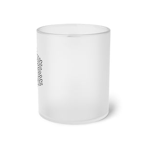 Quantic Snowflake Frosted Glass Mug